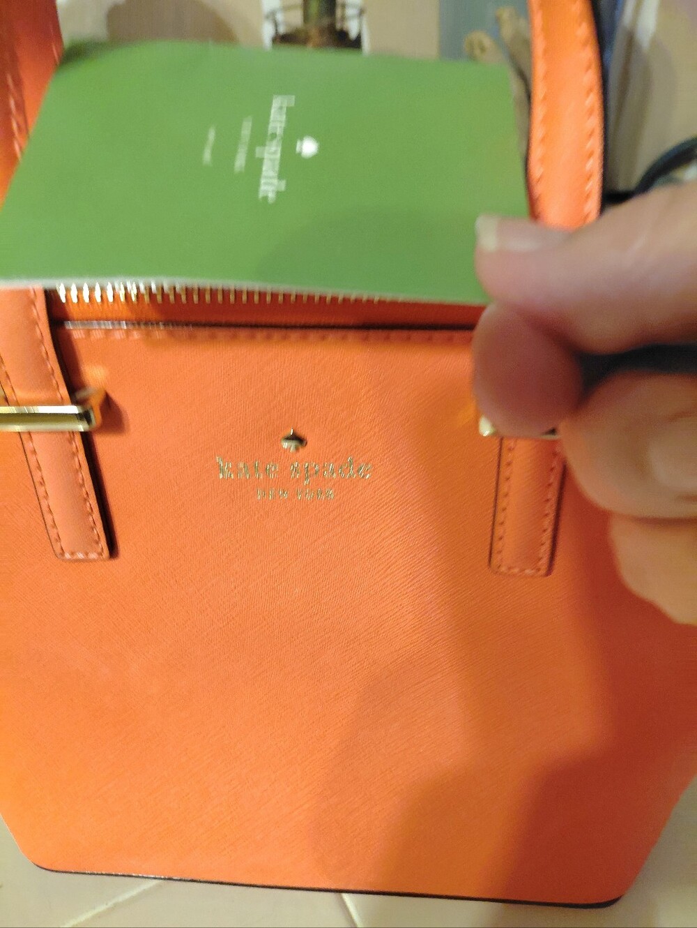 Kate Spade NY Crossbody Cedar Street Harmony, Color Bright Papaya, Like New SALE - Picture 6 of 6